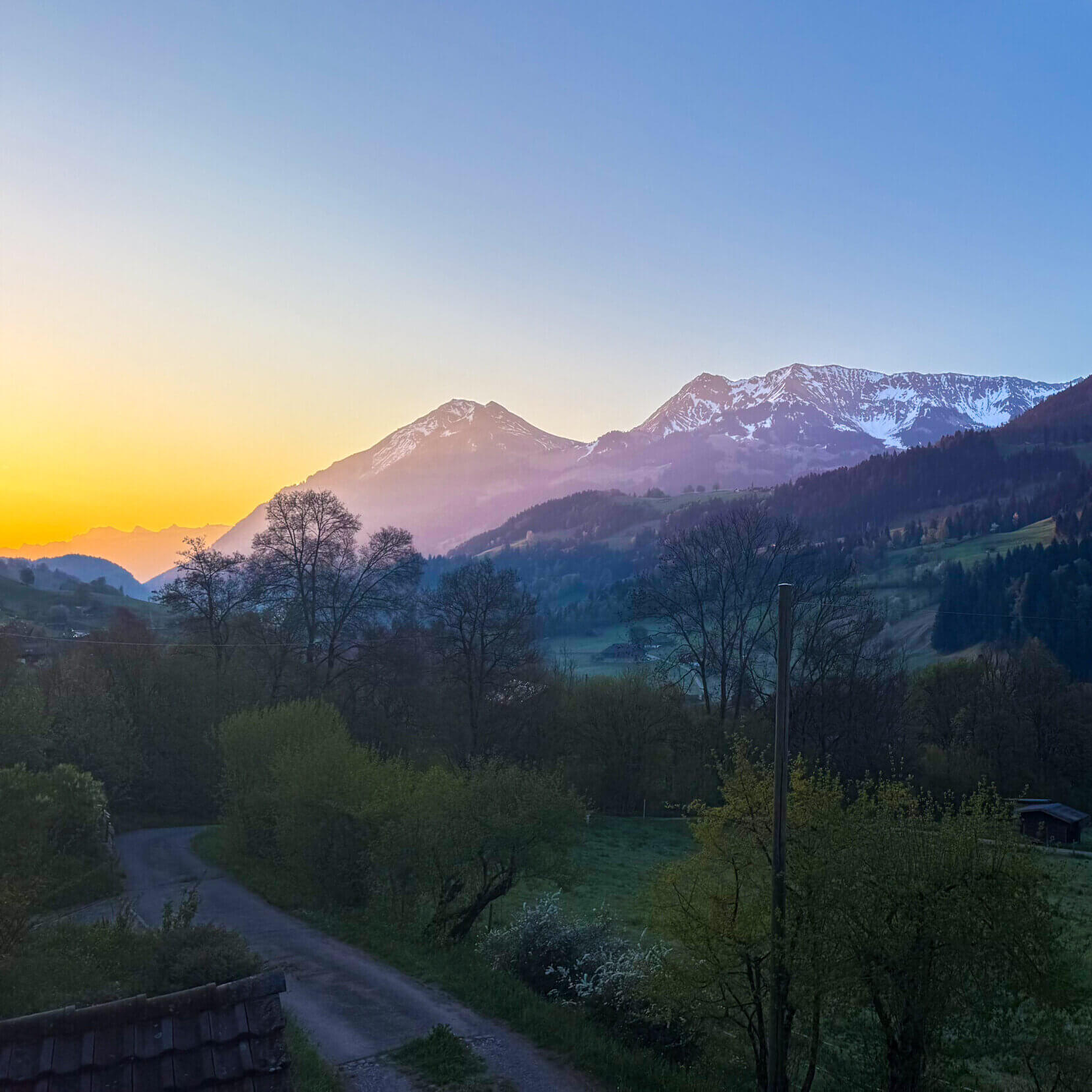 Picturesque sunsets
